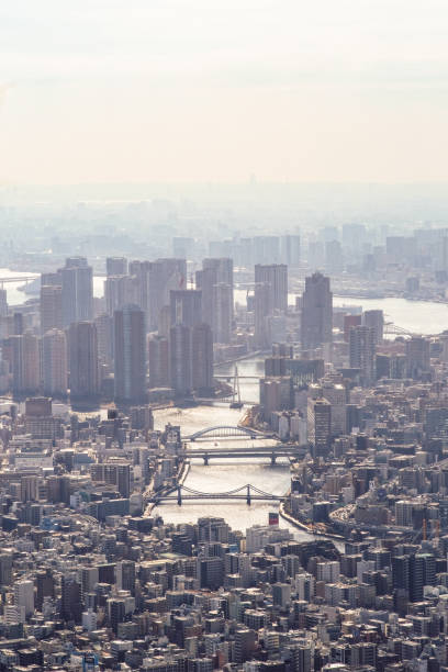 istock Aerial view of Tokyo from Tokyo Sky tree. 2206479955