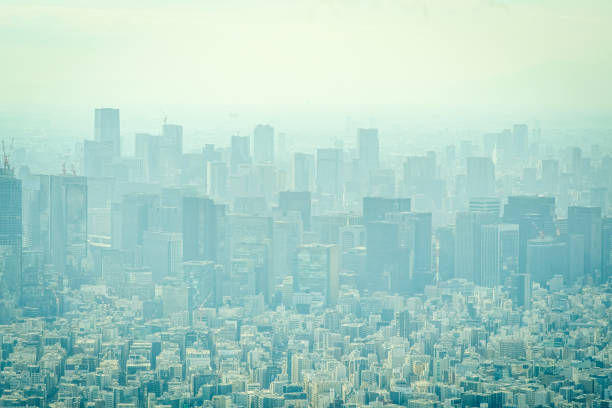 Aerial view of Tokyo from Tokyo Sky tree.