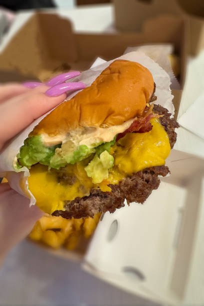 istock Delicious American burger, Fast food 2206480185