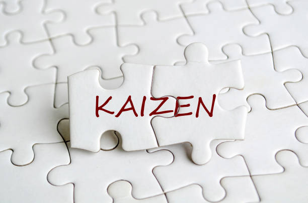 istock Kaizen text on jigsaw puzzle that represent change for the better by small, steady, cumulative gains. Continuous improvement concept. 2206480364