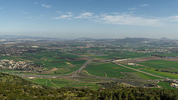 istock Highway intersections, like veins in a landscape. 2206483450