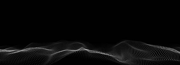istock Digital technology wave. Dark cyberspace with motion dots. Futuristic digital background artificial intelligence. Big data analytics. 3d rendering. 2206483518