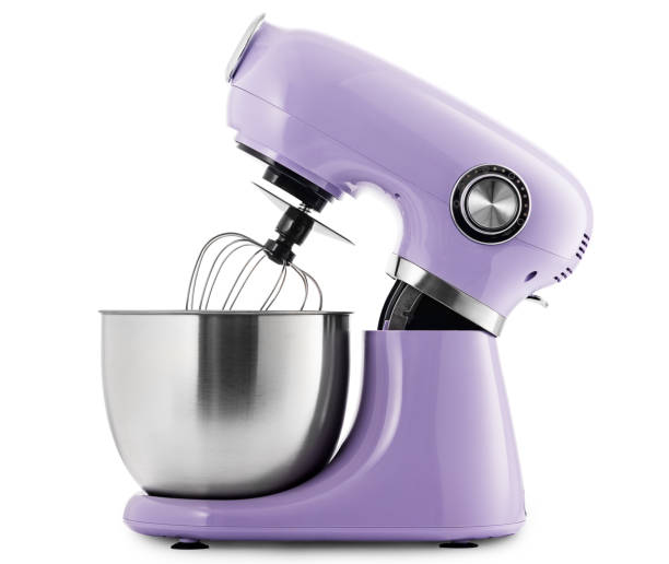 istock Purple stand kitchen mixer isolated on white background 2206488808