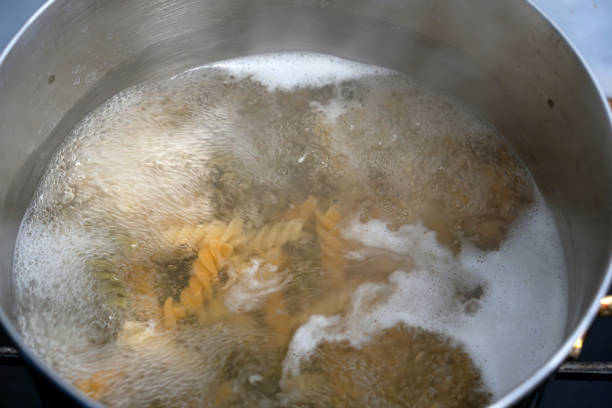 istock Cooked Pasta in a Glass Bowl 2206488827
