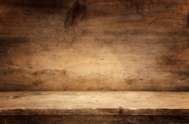 istock table in front dark wooden brown background 2206493439