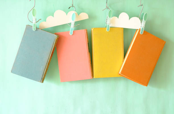New book releases with fresh ideas and inspiration for spring and summer, Spring Book fair,reading, education, literature concept, free copy space