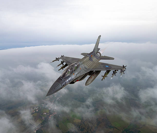 F-16 Fighter Jets in flight
