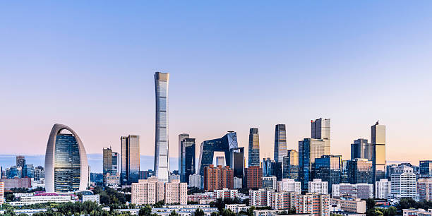 istock High Angle View of Guomao CBD in Beijing, China 2206501236