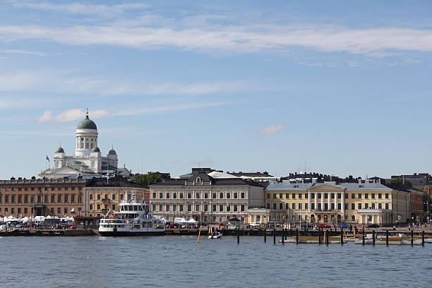 Port of Helsinki with Helsinki Cathedral view from water