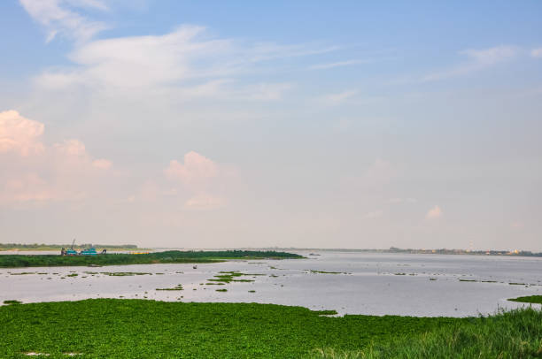 istock Tranquil Mekong River Scene in Phnom Penh 2206505125