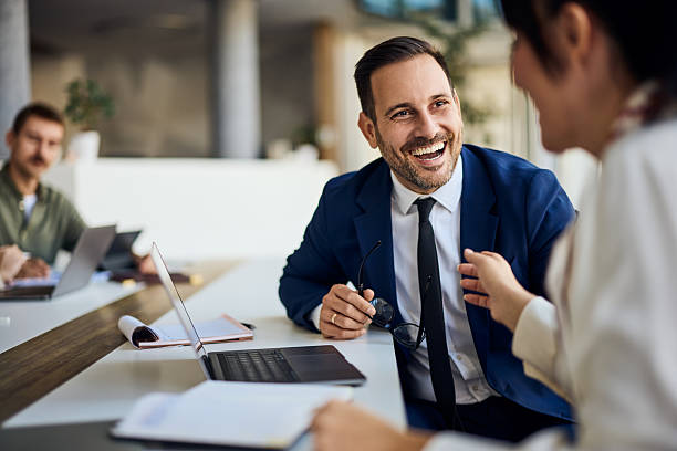 istock Business Professionals Engaged in a Meeting with Smiling and Collaboration 2206511248