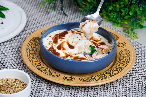 istock Dahi Baray, A Pakistani or indian savory dish called dahi bhallay or dahi bharay 2206511509