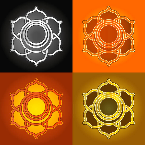 istock Chakra in Celtic style amulet Svadhisthana. Illustration. 2206513951