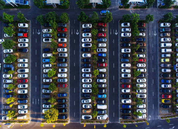 istock Car parking from adove 2206518616