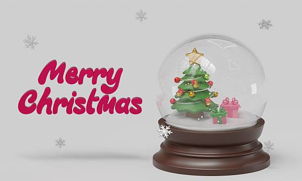 istock Christmas snow globes with text isolated background 2206519766