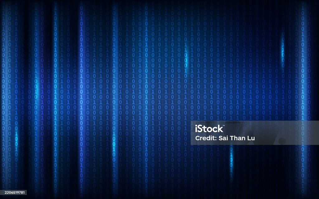 Binary Code Digital Background Texture Technology Abstract Data Stock ...