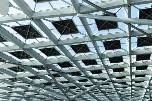 istock Dutch metal architecture on a blue sky day 2206522504