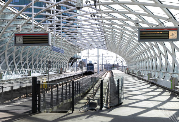 istock Dutch metal architecture on a blue sky day 2206522508