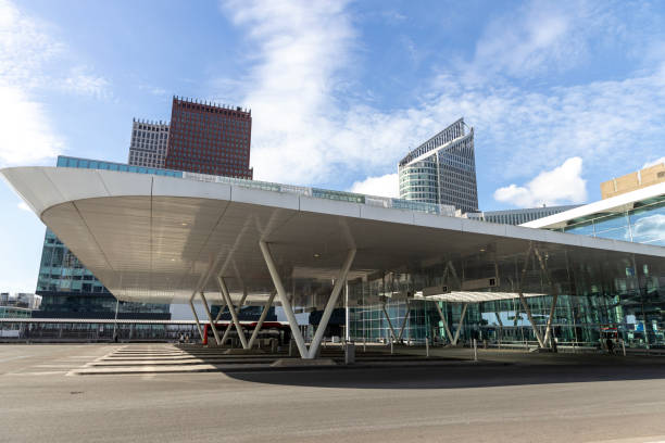 istock Dutch metal architecture on a blue sky day 2206522557