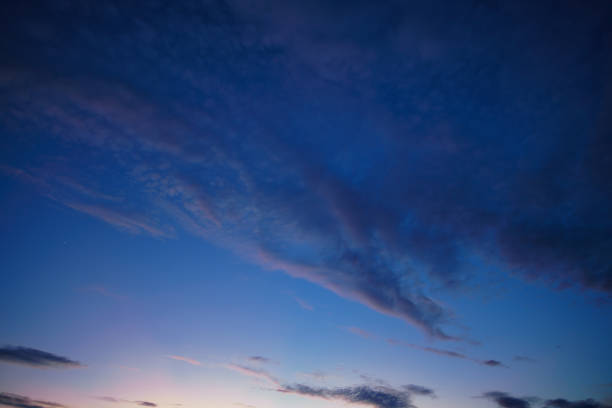 beautiful sunset sky with clouds as abstract background.