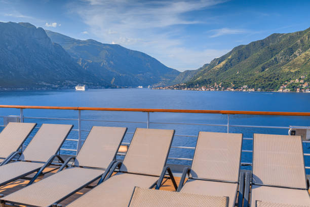 istock Panoramic view of Kotor Bay from cruise ship in Montenegro. 2206527218