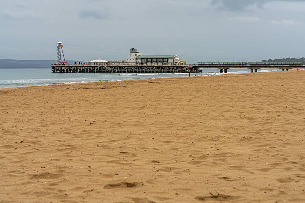 Bournemouth, Dorset, England, UK - September 27, 2022: The beach and the pier