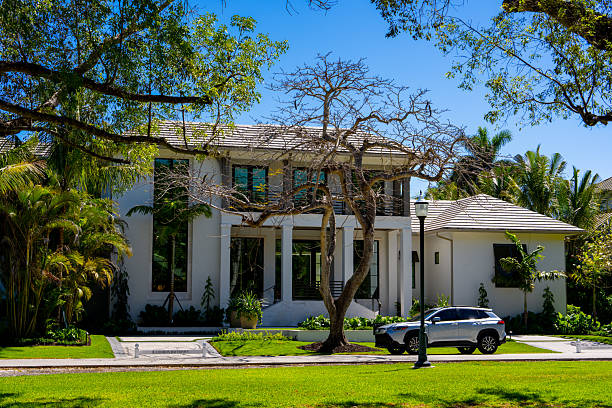 Naples, FL, USA - March 19, 2025: Luxury home Gordon Drive Naples Florida