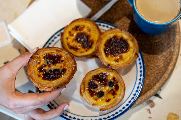 istock Nata, the famous Portuguese dessert. 2206542564