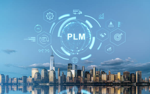istock PLM concept over New York city skyline. 2206544261