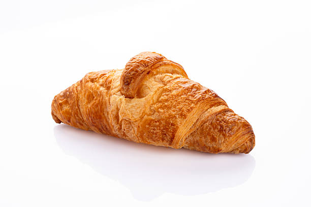 istock Delicious snack croissant on white background 2206546904