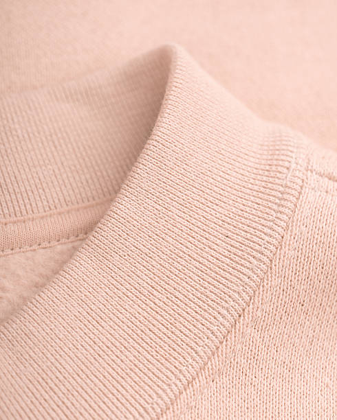 istock Nude Cotton Sweatshirt Close-Up Collar 2206552240