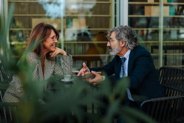 istock Business partners having a meeting at a coffee shop 2206578227