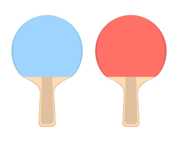 istock The icon of two ping-pong rackets, design elements for table tennis sports games. Flat vector illustration 2206578383