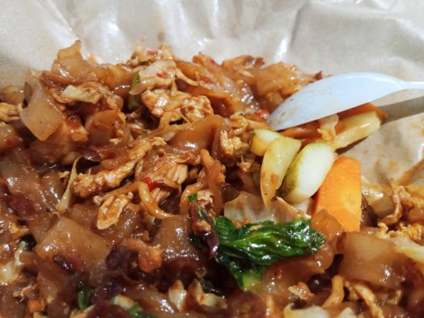 istock Food dish with fried kwetiau menu 2206581325