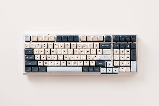 istock Modern mechanical keyboard. Minimal style and design keyboard. Custom build keyboard. 2206586867