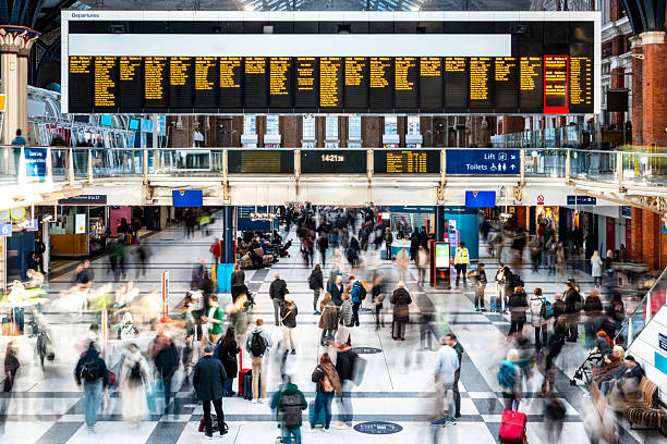 istock Passengers walking in London liverpool street station concourse 2206586895