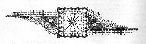 Decorative Design Element Stock Illustration 19th Century