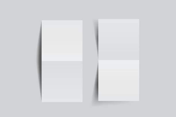 istock Square open Leaflet, bi fold mockup template .Blank paper, thank you card, notecards, note paper, greeting card, wedding invitation, postcard, brochure or creative work for presentation of design 2206593997