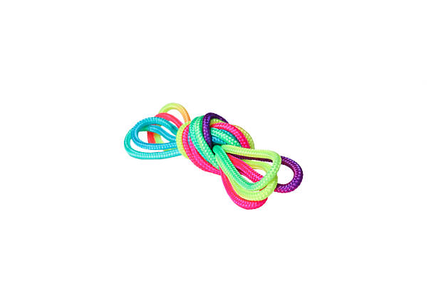 istock PNG,a knot of multi-colored laces, isolated on white background 2206596604