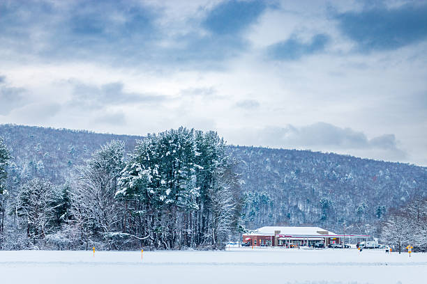 istock Winter snow landscape in the mountains 2206603204