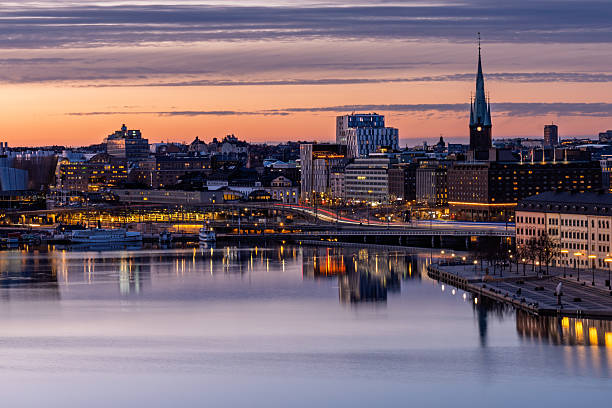 istock Stockholm at Night  Reflections on the Water 2206606340