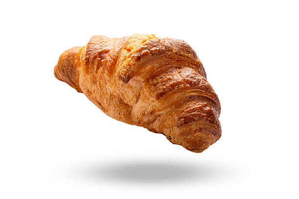istock Delicious snack croissant on white background 2206609072