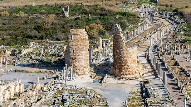 Perge, an ancient Greek city in Antalya, Turkey