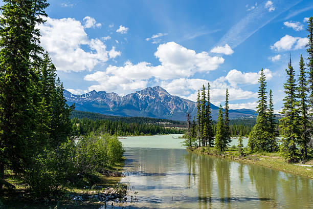istock Pyramid Mountain Reflections on Athabasca River, Jasper National Park 2206610207