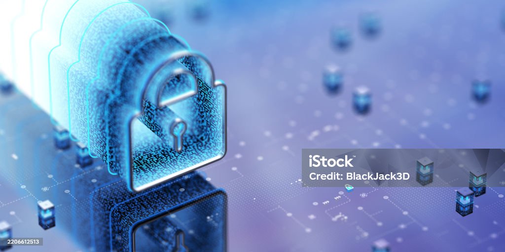 Protected Data Security System Technology Big Data Lock Concepts Copy ...