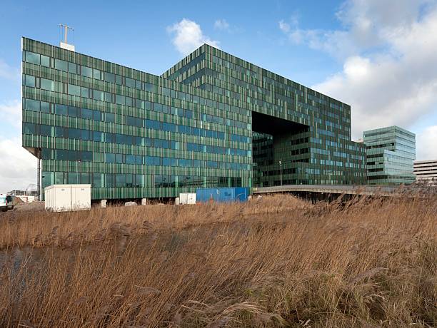 Modern Dutch architecture. Modern buildings in the Netherlands. Amsterdam