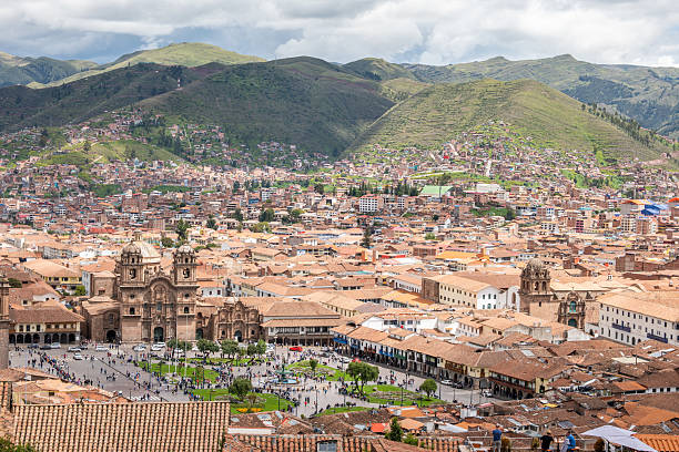 istock Panoramic View of Cusco City and Andes Mountains 2206620452