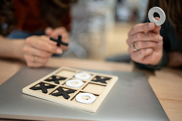 Asian Father and Daughter playing