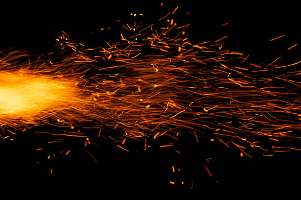 Abstract sparkling orange background