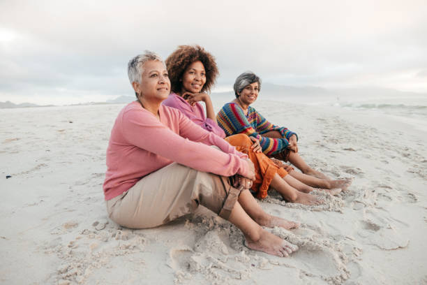 istock Healing through laughter and friendship by the ocean 2206626812